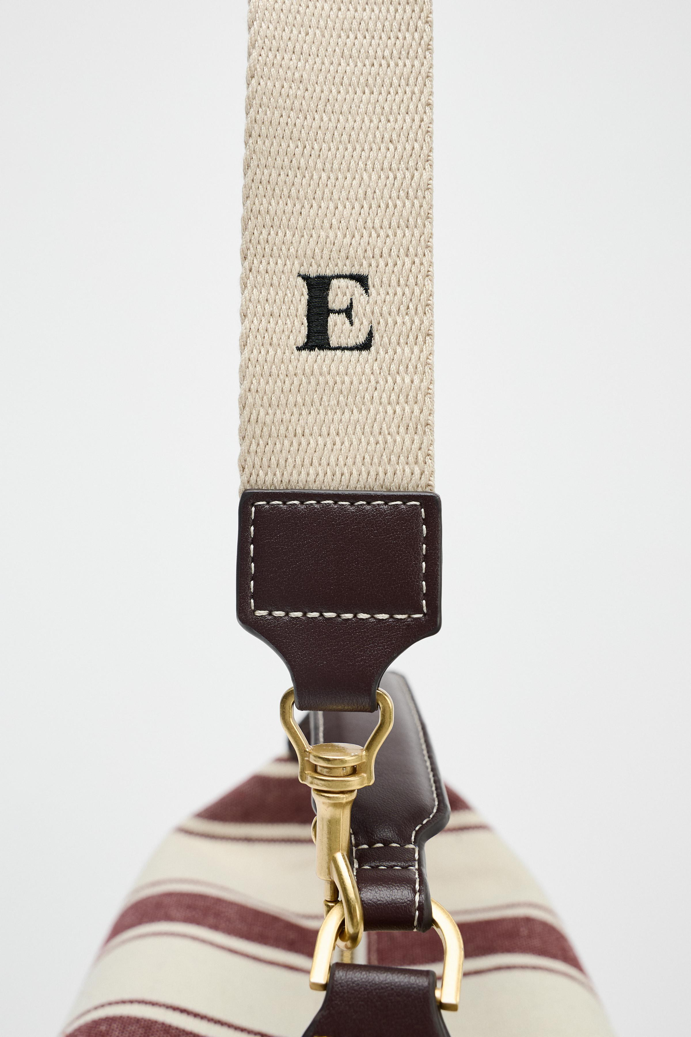 STRIPED FABRIC CITY BAG | Zara UK