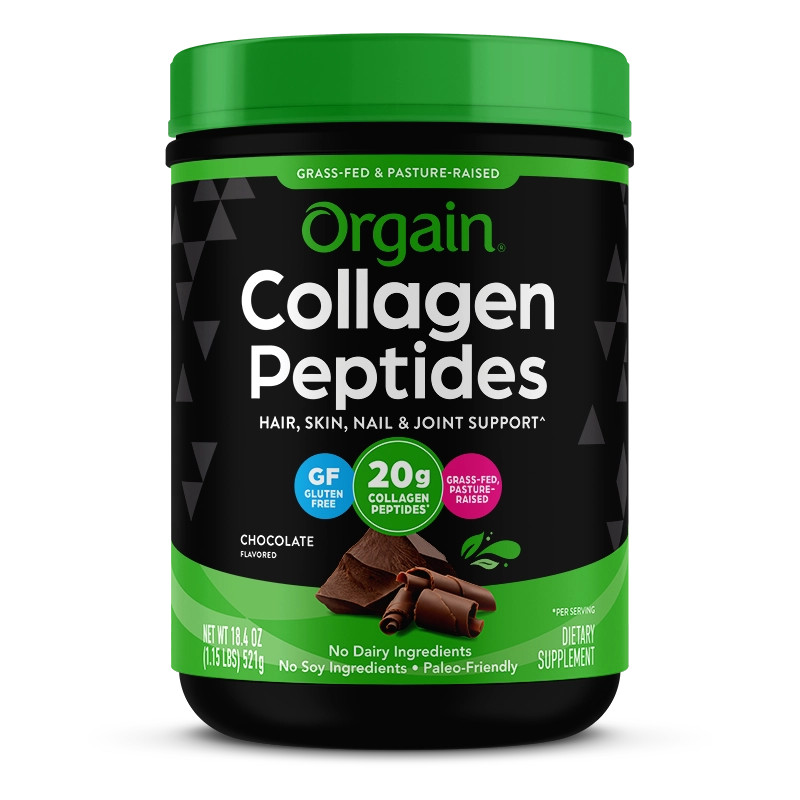 Grass-Fed Pasture Raised Chocolate Collagen Peptides| Orgain | Orgain