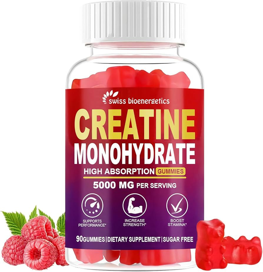 Creatine Monohydrate Gummies Infused with 5g Creatine for Men and Women, Chewable Creatine Monohy... | Amazon (US)