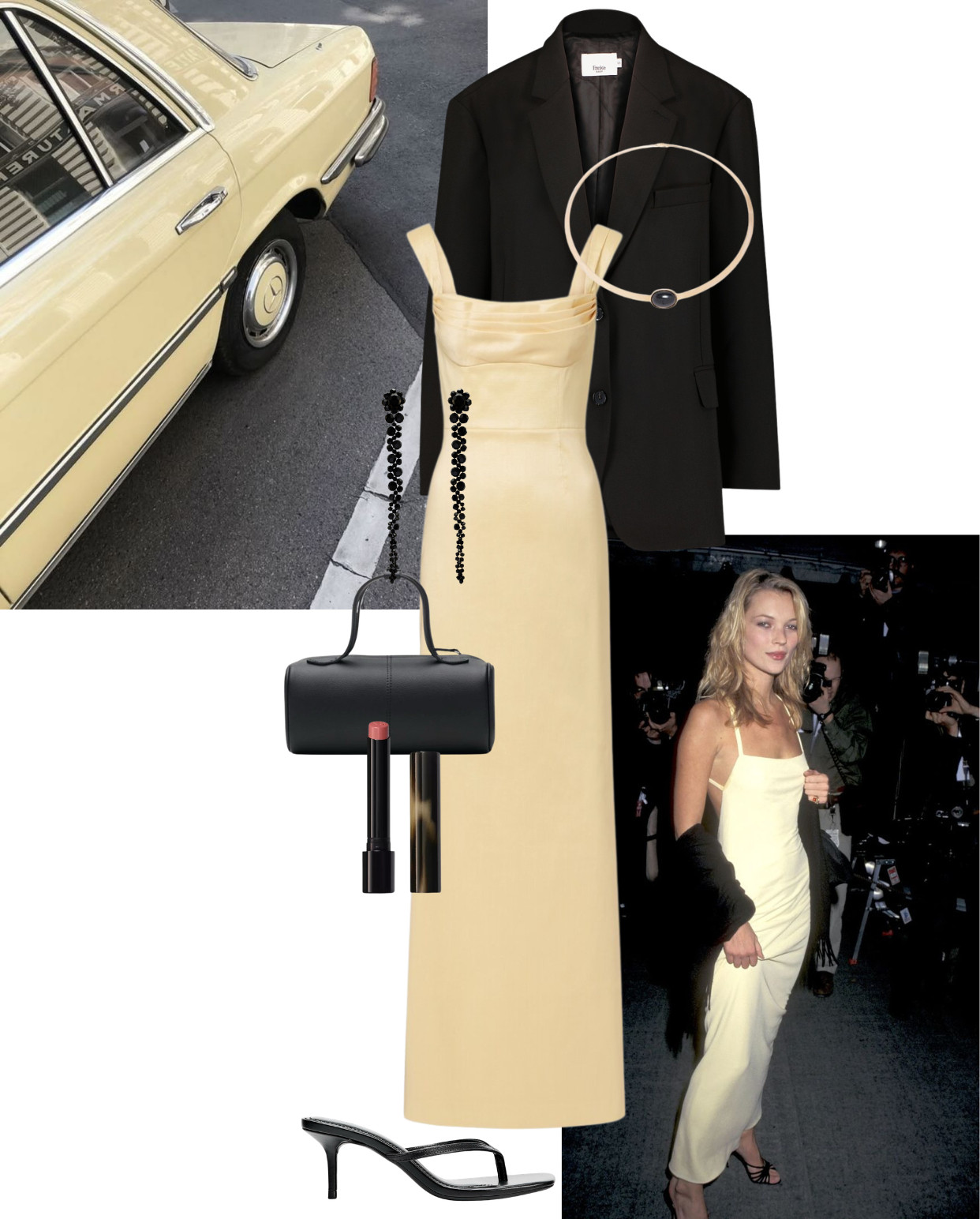 Kate Moss-Inspired Wedding Look 

Butter yellow | Oversized Blazer | Strappy Heel | Statement Necklace 

 #LTKuk #LTKeurope #LTKwedding