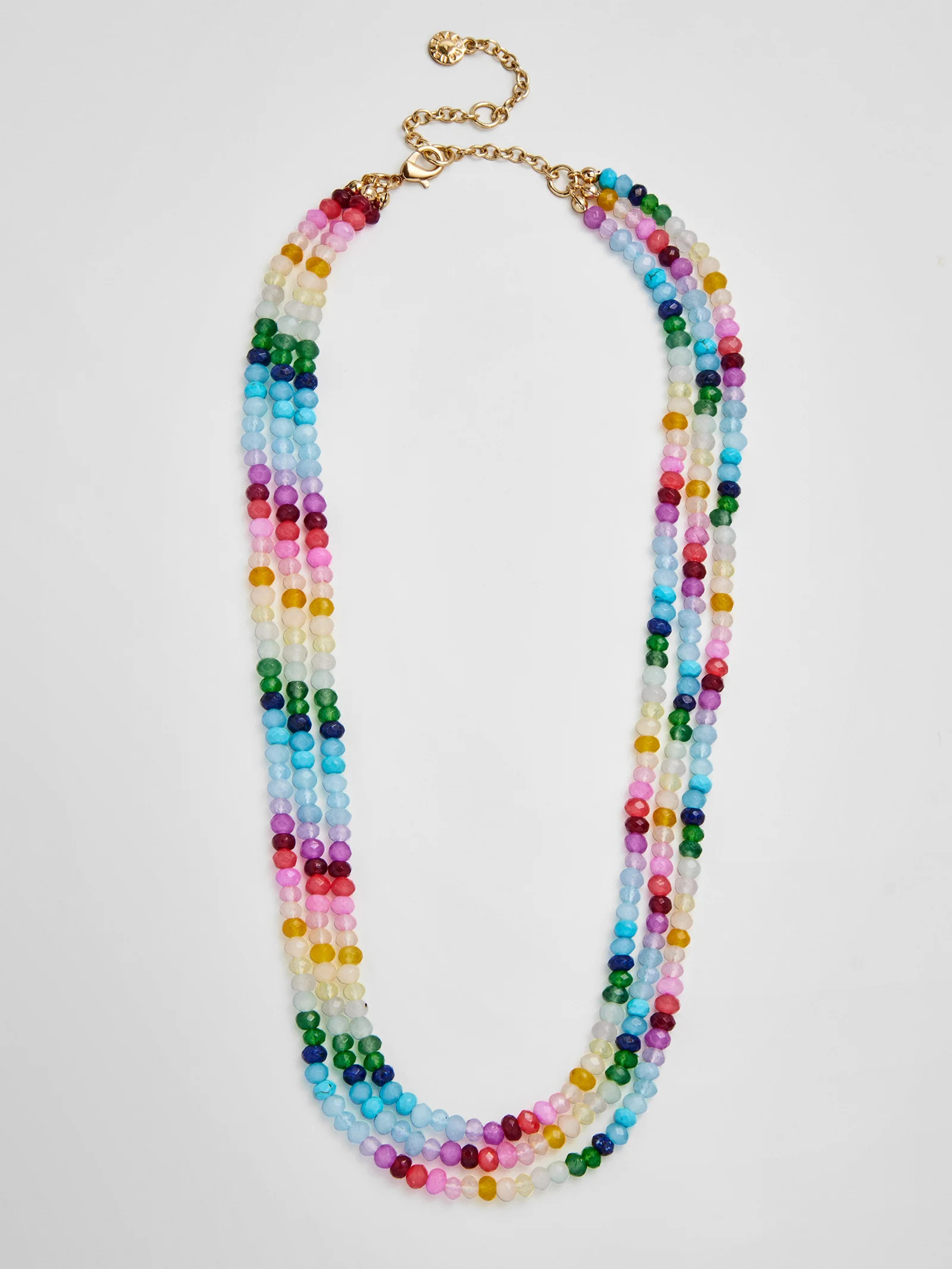 Lena Semi-Precious Layered Necklace - Multi | BaubleBar
