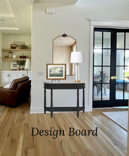 Design Board for our entryway! 
Console table, wall mirror, table lamp, canvas artwork 

#LTKFindsUnder100 #LTKFamily #LTKHome