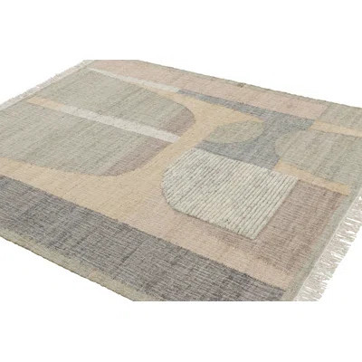 Rug & Kilim’S Flatweave Rug In Beige With Brown, Gray & Green Geometric Patterns | Wayfair North America
