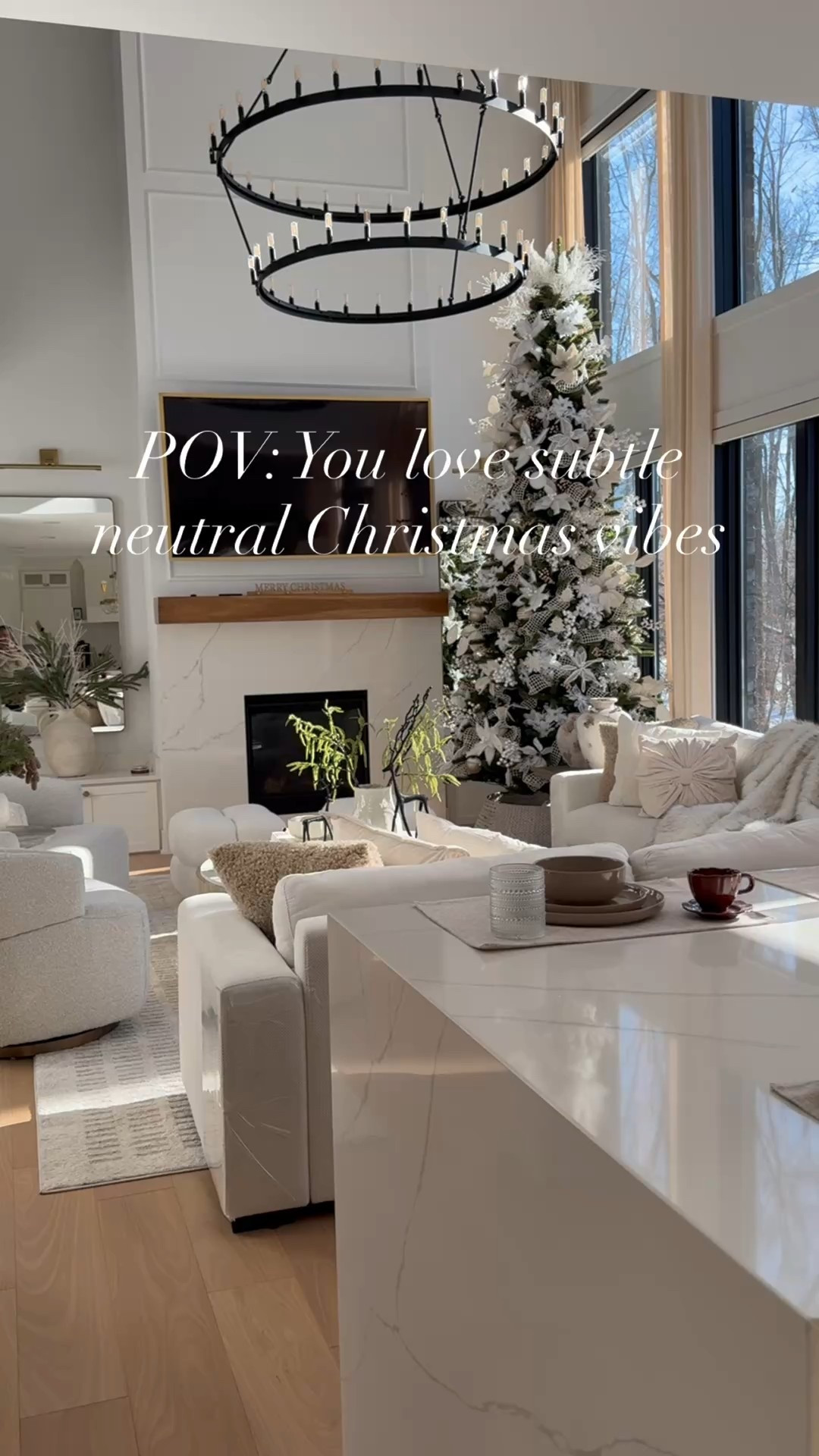 Neutral furniture and Christmas decor 

#LTKHome #LTKHoliday #LTKSaleAlert