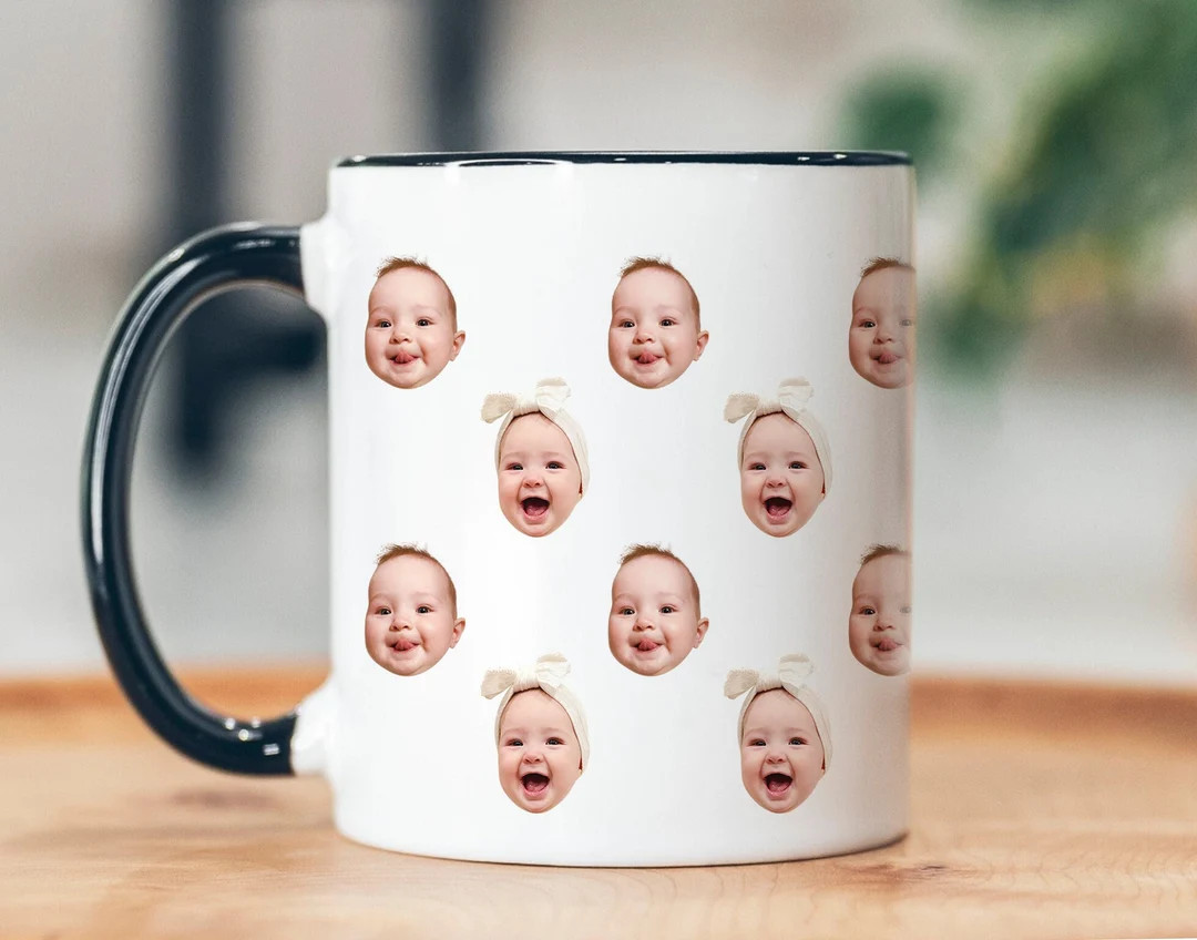 Baby Face Mug Personalized Face Mug Your Dogs Face Mug Your - Etsy | Etsy (US)