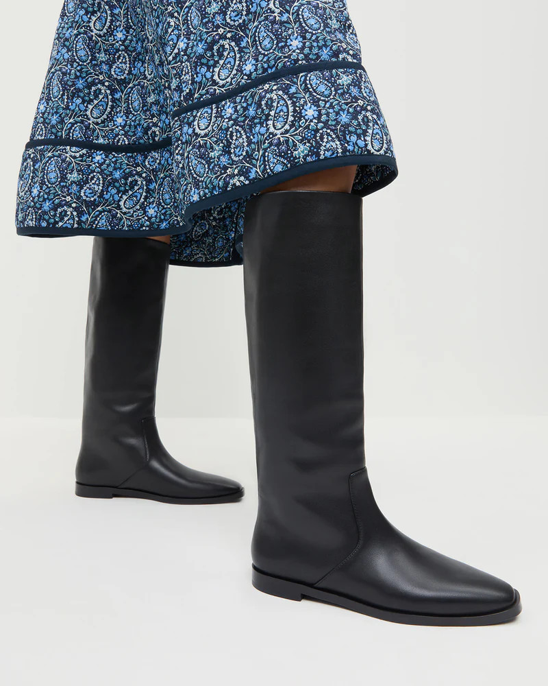 Tilly Black Leather Tall Boot | Loeffler Randall