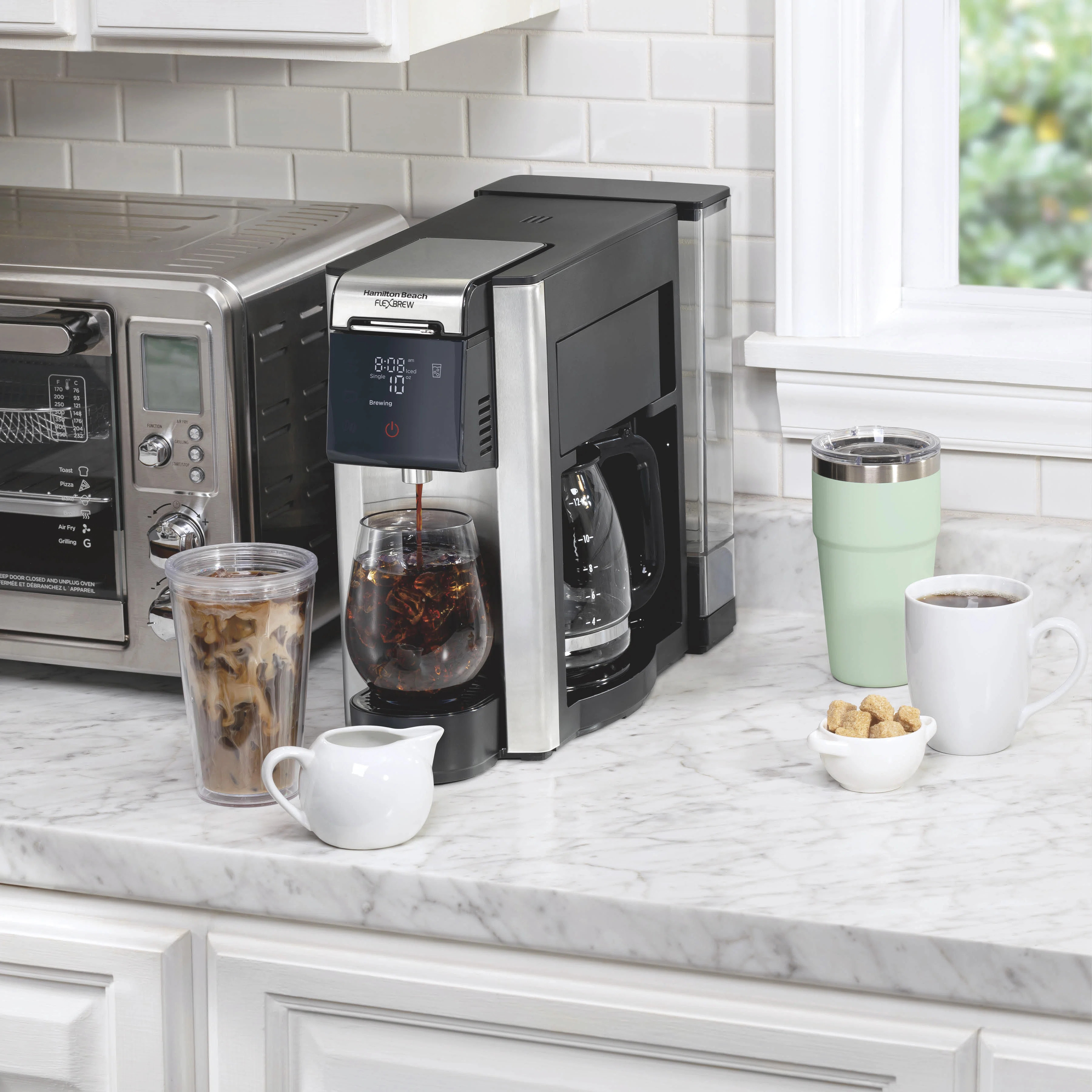 Hamilton Beach® FlexBrew® Advanced 5-in-1 Coffee Maker, 12-Cup Drip and Single Serve Hot & Iced... | Wayfair North America