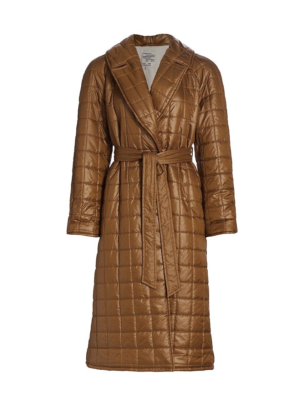 Baum und Pferdgarten Women's Dwyn Tie-Waist Puffer Coat - Bronze Brown - Size 6 | Saks Fifth Avenue