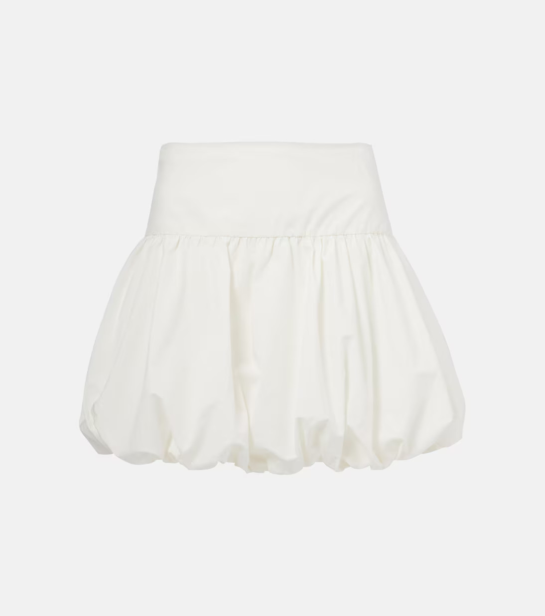 Gathered cotton poplin miniskirt | Mytheresa (UK)