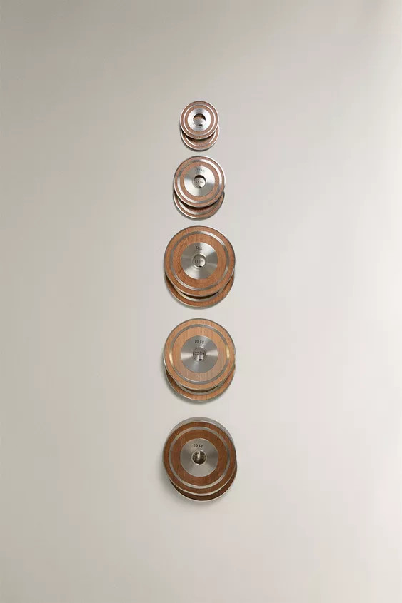 WOODEN DISC WEIGHT SET (SET OF 2) | Zara US