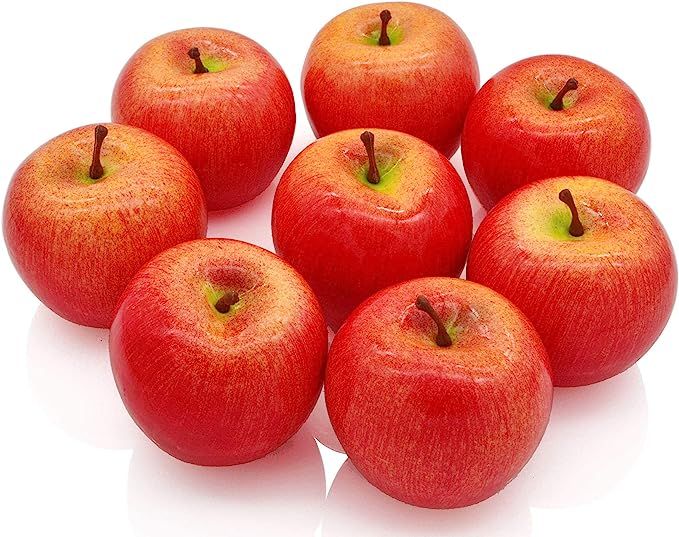 SAMYO 8Pcs Simulation Artificial Lifelike Fake Red Apple Set Fake Fruit for Home House Kitchen We... | Amazon (CA)