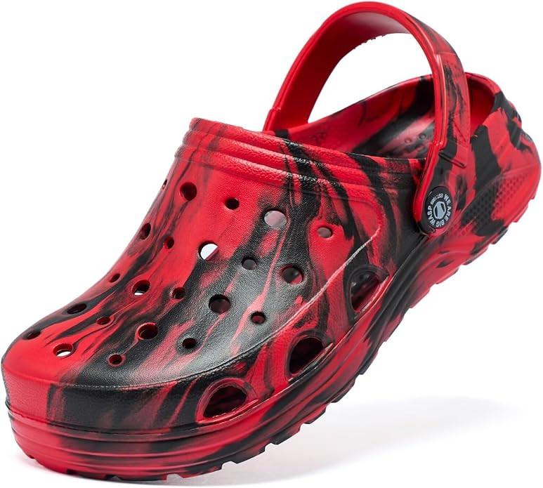 Kids Boys&Girls Black Camouflage Clogs Children's Beach Shoes Classic Marbled Tie Dye Clog Little... | Amazon (US)