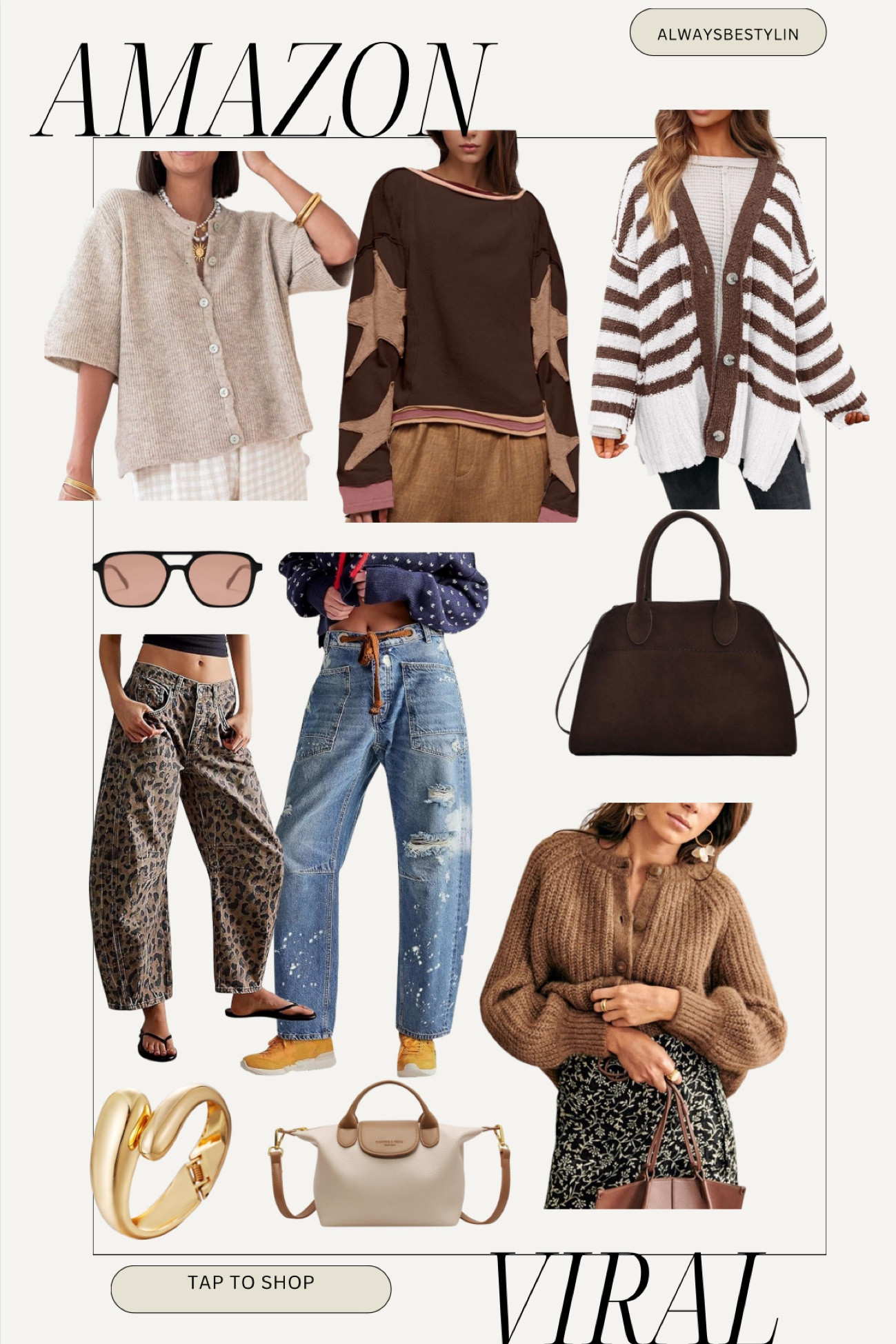 Discover the latest Amazon viral fashion finds for fall! From stylish barrel jeans that offer a trendy silhouette to cozy sweaters perfect for layering, and chic bags that complete your look, these pieces are must-haves for the season. Upgrade your wardrobe with these essential items and stay fashionable all autumn long. 

#FallFashion #AmazonFinds #BarrelJeans #Sweaters #ChicBags #FashionTrends

#LTKSaleAlert #LTKStyleTip #LTKSeasonal