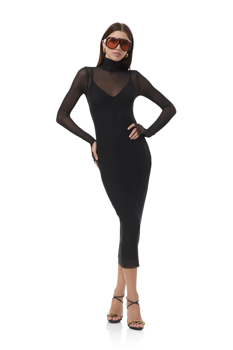 Shailene Dress - Noir | ShopAFRM