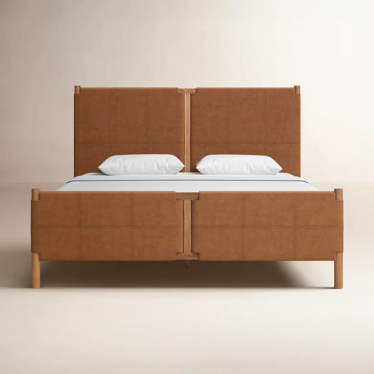 Sunita Leather Platform Bed | Wayfair North America