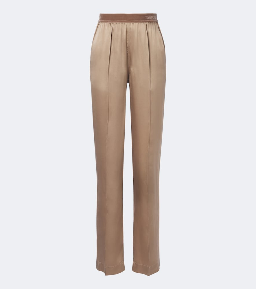 Tom Ford Silk satin straight pants | Mytheresa (US/CA)