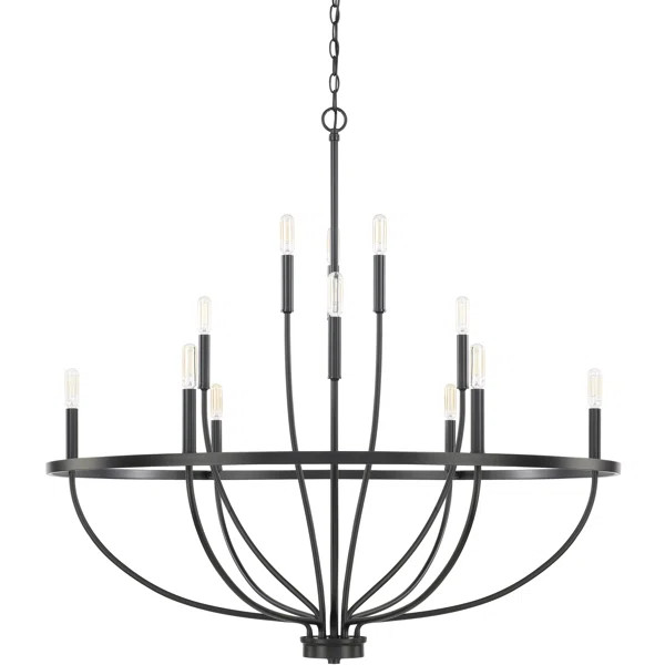 Babson Dimmable Wagon Wheel Chandelier | Wayfair North America