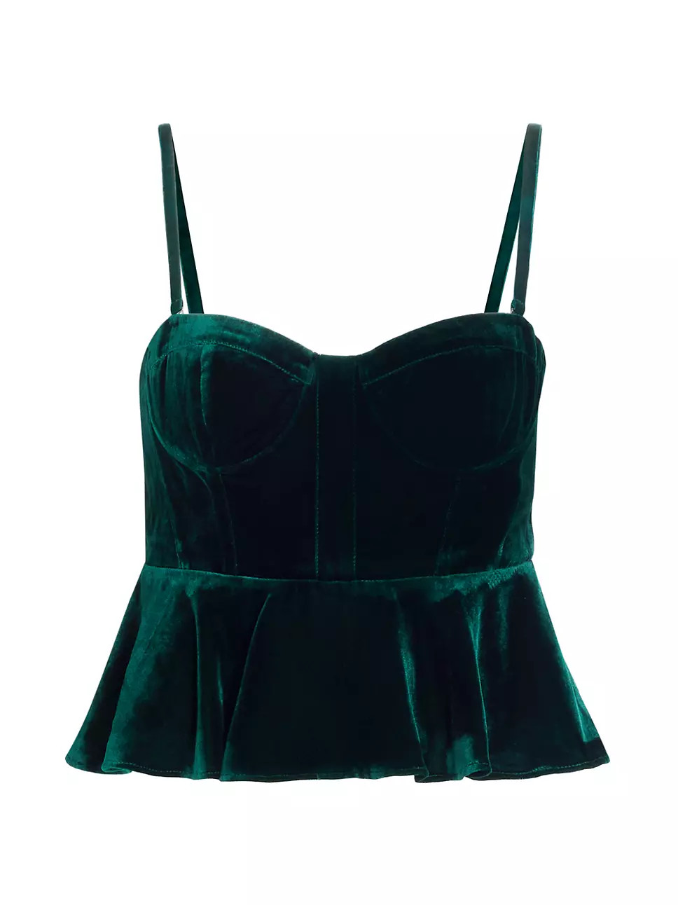 Colette Velvet Bustier Top | Saks Fifth Avenue