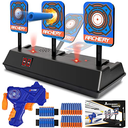 KKONES Electric Scoring Auto Reset Shooting Digital Target with Foam Dart Toy Gun for Nerf Guns S... | Amazon (US)
