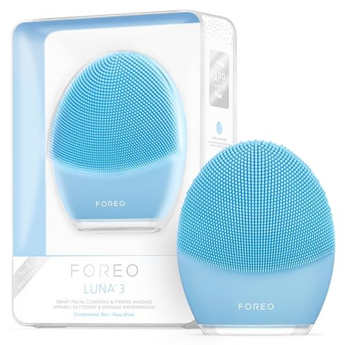 FOREO LUNA 3 Facial Cleansing Brush | Combination skin | Anti Aging Face Massager | Enhances Absorption of Facial Skin Care Products|For Clean&Healthy Face Care|Simple&Easy|Waterproof|Battery Powered | Amazon (US)