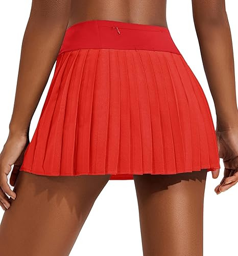 PINSPARK Womens Pleated Tennis Skirt High Waisted Golf Skirts with 3 Pockets Lightweight Athletic... | Amazon (US)