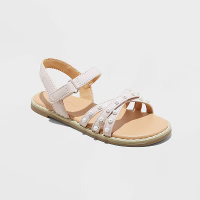 Toddler Jen Pearl Strap Sandals - Cat & Jack™ | Target
