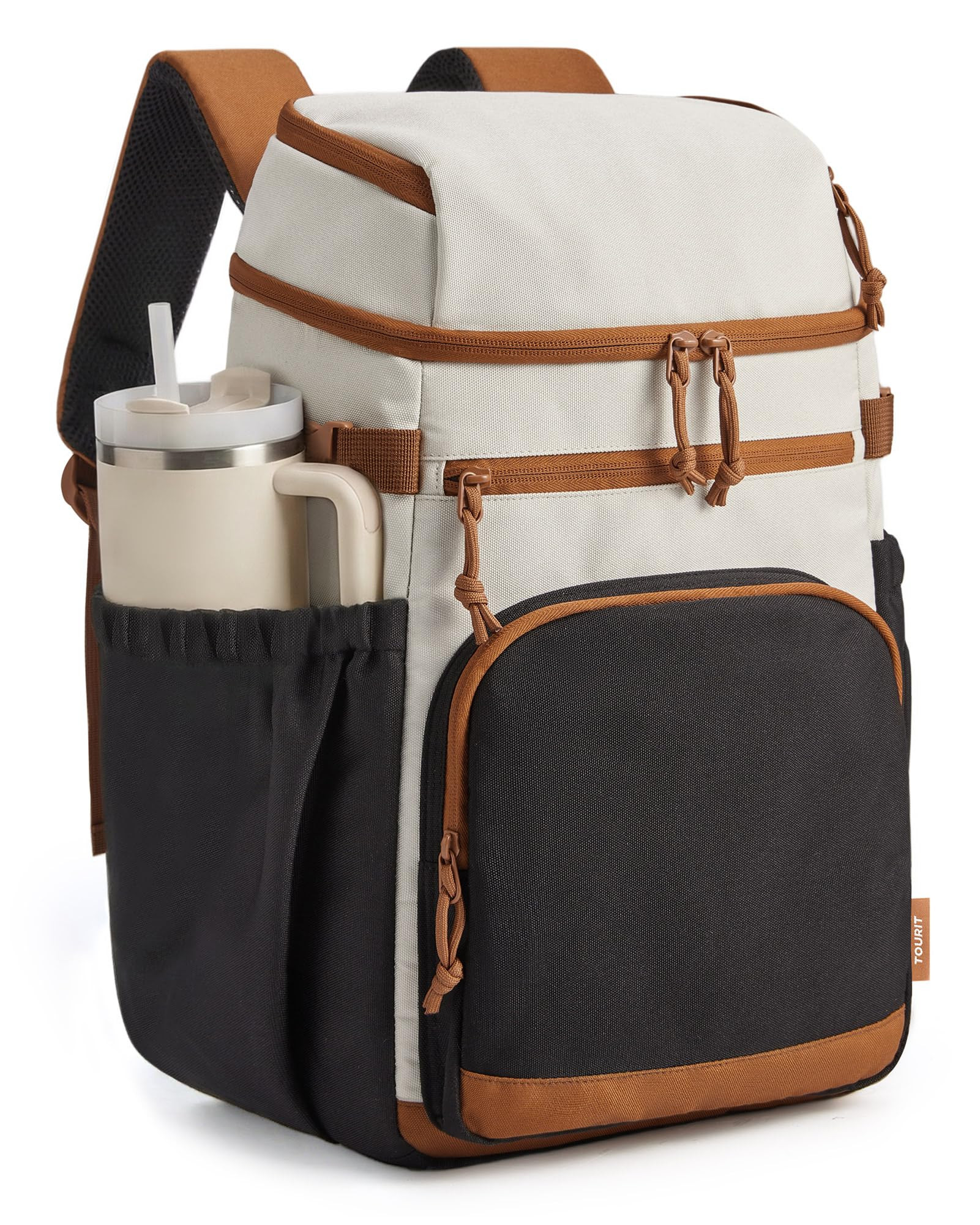 TOURIT Insulated Cooler Backpack 30 Cans, Leakproof Double Deck Lunch Cooler Bag, Lightweight Wat... | Amazon (US)
