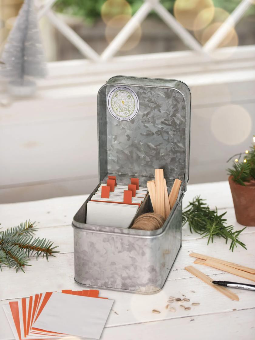 Metal Seed Storage Container - Seed Saver Kit | Gardeners.com | Gardener's Supply Company