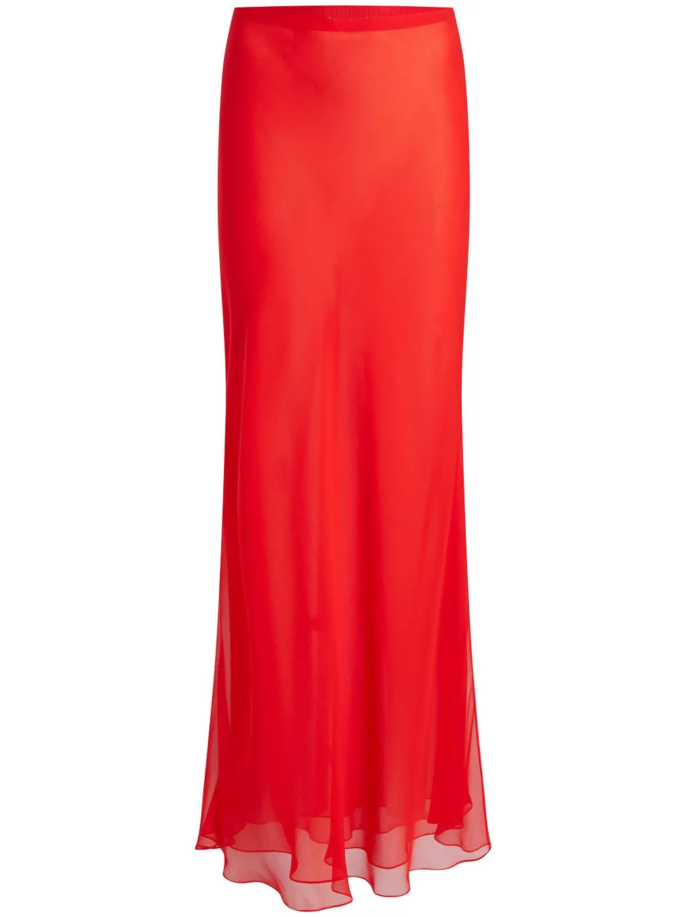 The Mauva silk maxi skirt | Farfetch Global