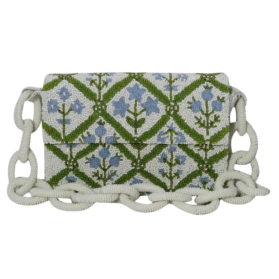 Floral Beaded Links Bag | Sea Marie Designs