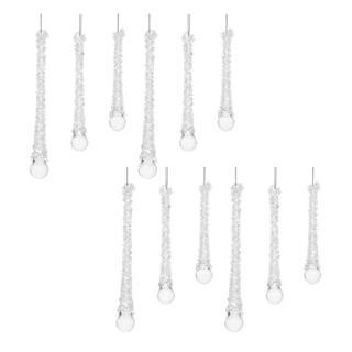 Clear Beaded Glass Icicle Drop Ornaments Set By Melrose | Michaels® | Michaels Stores
