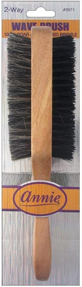Annie- 2 Way Wooden Wave Brush #2071 - 100% Boar - Sturdy and Thick for Any Hair | Amazon (US)