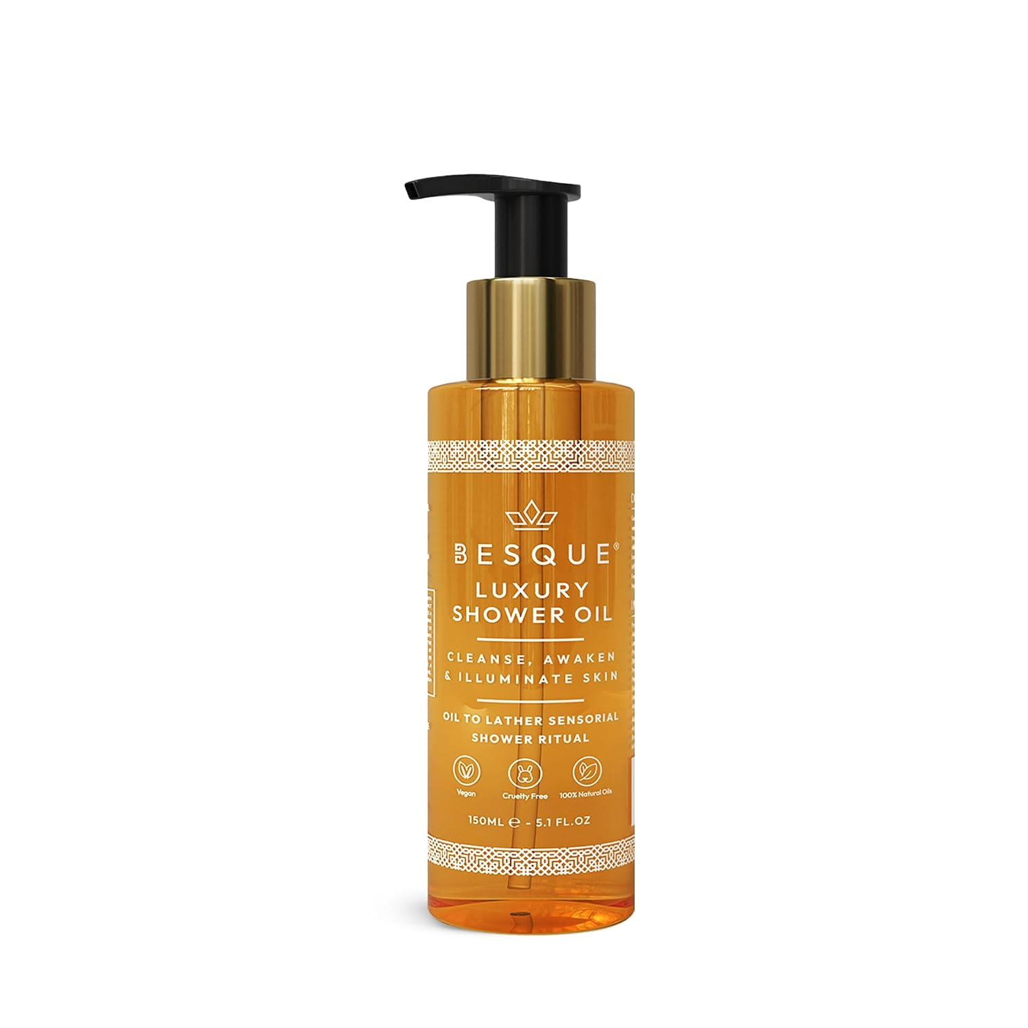 Besque Luxury Shower Oil for Women, 5.1 FL OZ, For Dry Skin, Pack of 1 | Amazon (US)
