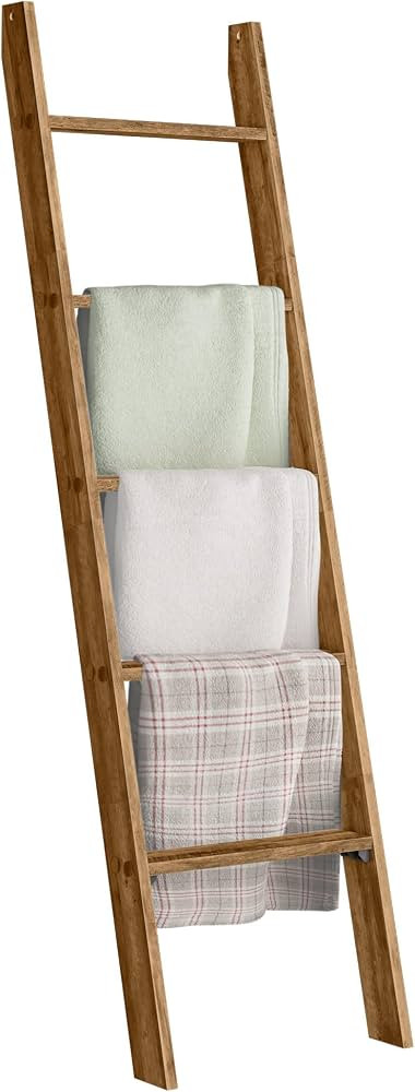 VASAGLE Blanket Ladder Decorative Farmhouse for The Living Room, 5-Tier Ladder Shelf, Ladder Rack... | Amazon (CA)
