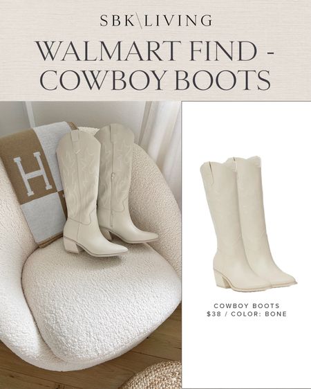 SHOES \ newwww cowboy boot Walmart find! On sale for $28 and fit tts. Giddy up cowgirls 🤠🤠

Country concert
Summer boots 

#LTKStyleTip #LTKShoeCrush #LTKFindsUnder50
