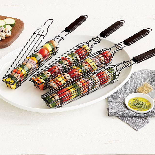 Kabob Grilling Baskets | UncommonGoods