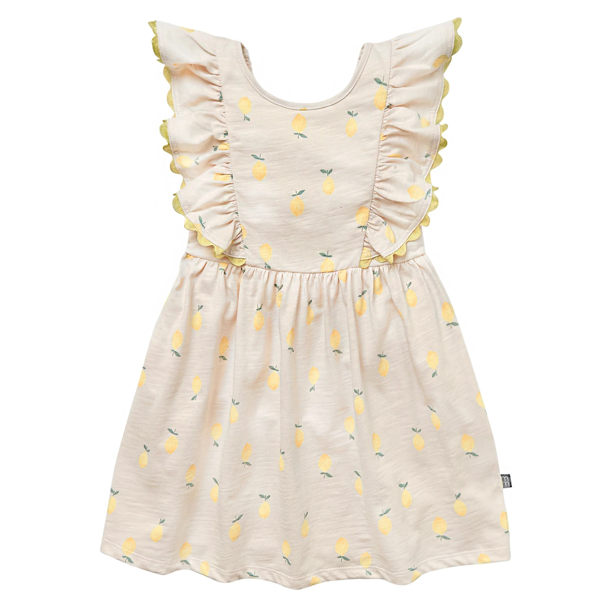 Modern Moments Toddler Girl Ruffle Sleeve Dress with RicRac Trim, Sizes 12M-5T | Walmart (US)
