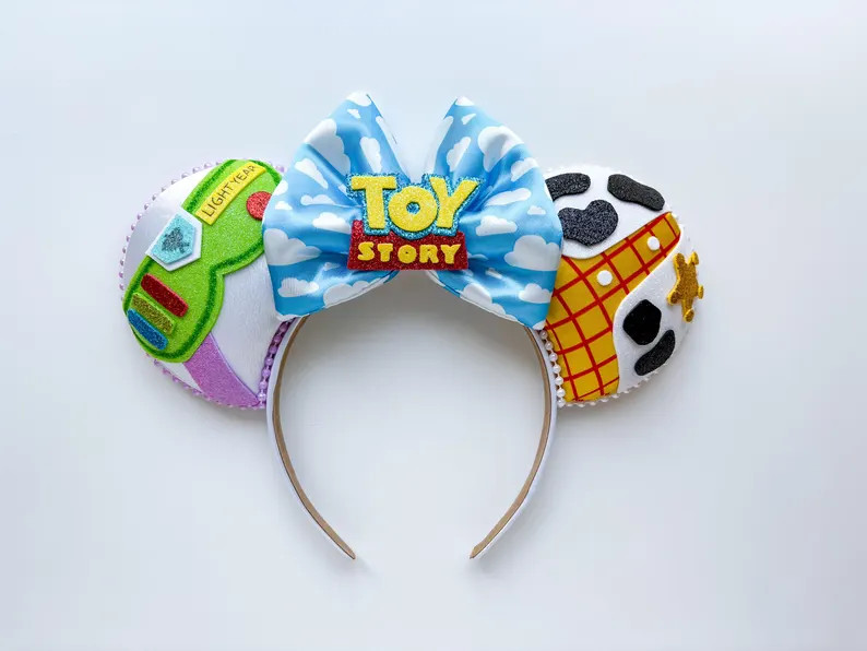 Toy Story Buzz Lightyear and Woody Inspired Mouse Ears Mickey Ears Headband | PREORDER Ships in 1... | Etsy (US)