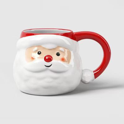 19oz Christmas Figural Santa Mug - Wondershop™ | Target