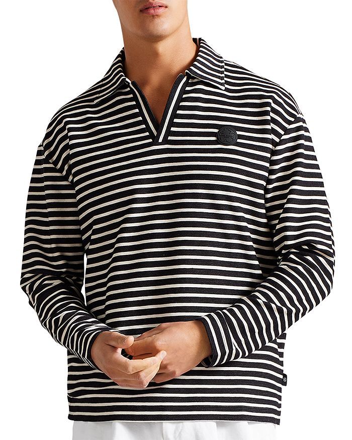 Clevely Long Sleeve Striped Polo | Bloomingdale's (US)