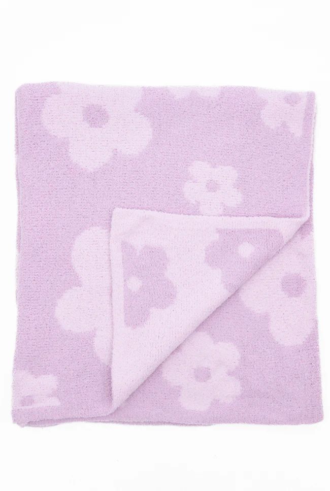 Make Me Believe Purple Boho Daisies Blanket | Pink Lily