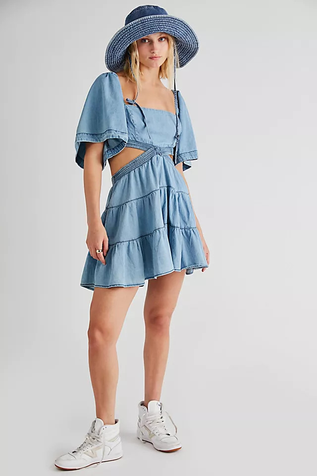 Cross Of Sunlight Denim Mini | Free People (Global - UK&FR Excluded)