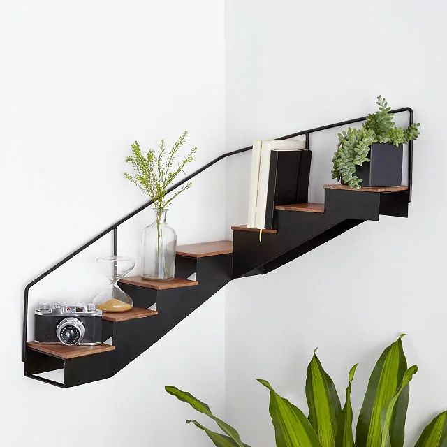 Staircase Corner Shelf | UncommonGoods