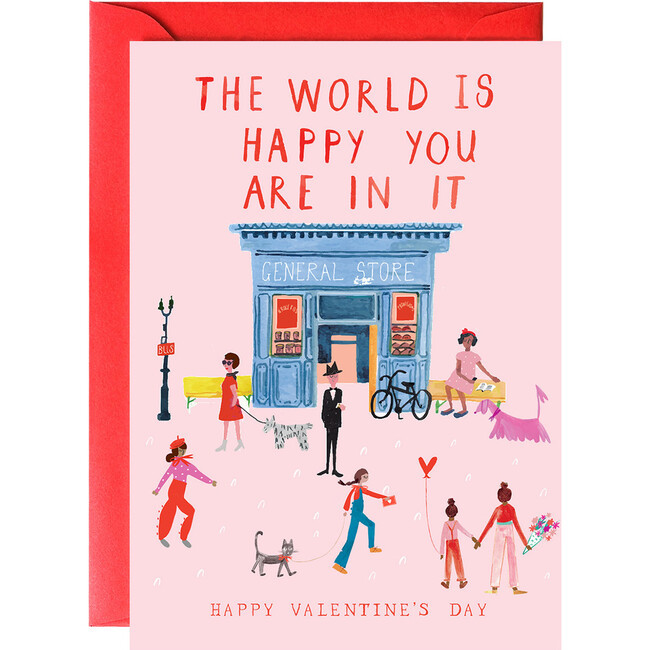 The World Sends You a Valentine - Valentine's Day Greeting Card | Maisonette