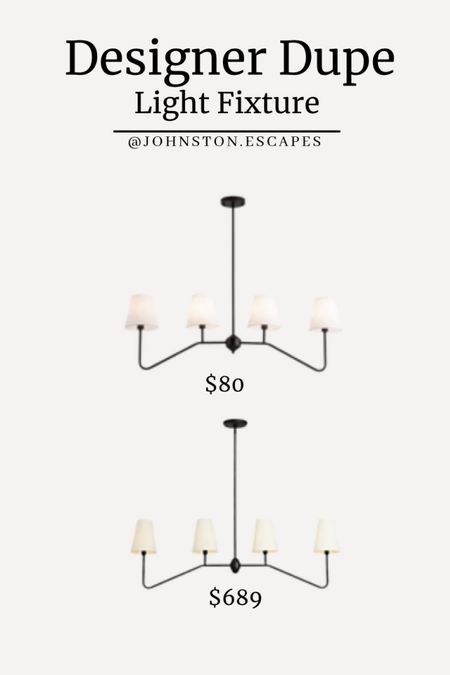 Rejuvenation Dupe of the Linear chandelier light fixture! Under $100 and a fraction of the price for the same look! Follow along for more home dupe and design inspiration!

#LTKFind #LTKhome #LTKunder100