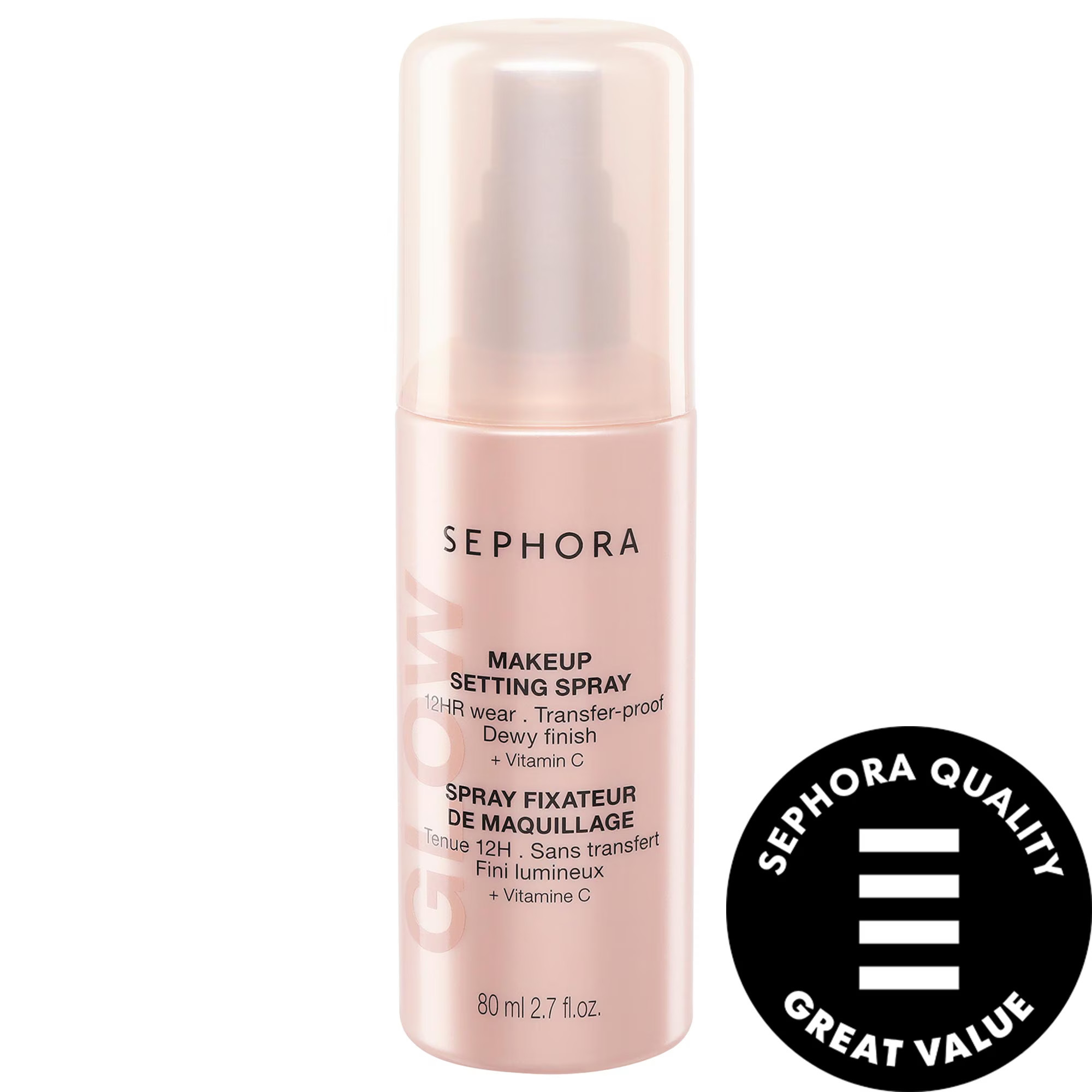 SEPHORA COLLECTION Glow 12HR Wear Transferproof Makeup Setting Spray with Vitamin C 2.7 oz / 80 ml | Sephora (US)