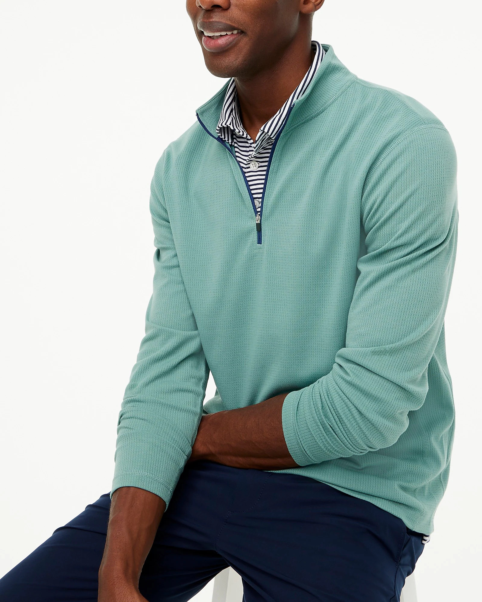 Performance waffle half-zip | J.Crew Factory