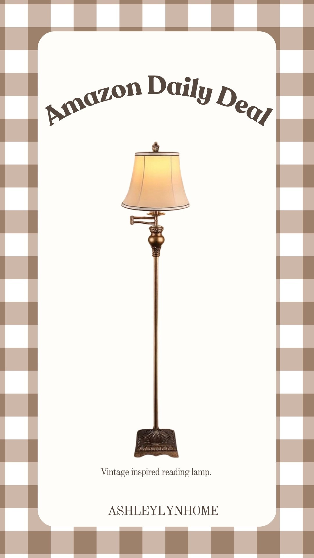 This vintage inspired floor lamp is on sale for under $60 right now. Perfect for a reading corner.

#LTKHome #LTKSaleAlert