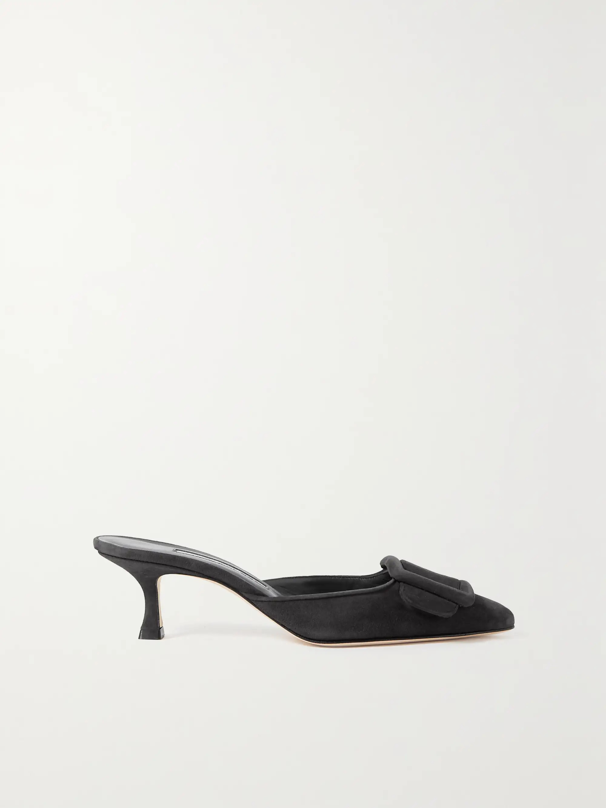 Maysale 50 buckled suede mules | NET-A-PORTER APAC
