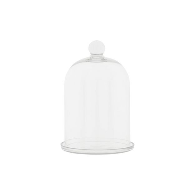 12" x 7.5" Glass Cloche with Glass Tray - 3R Studios | Target